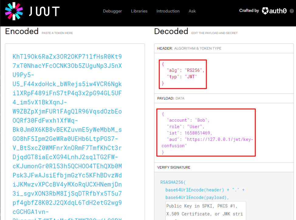 decoding token